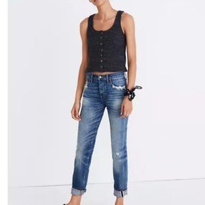 Madewell sweater button up sleeveless top